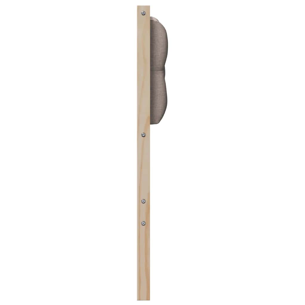 vidaXL Kopfteil Sonstiges Braun und Taupe 90 cm Massivholz Kiefer