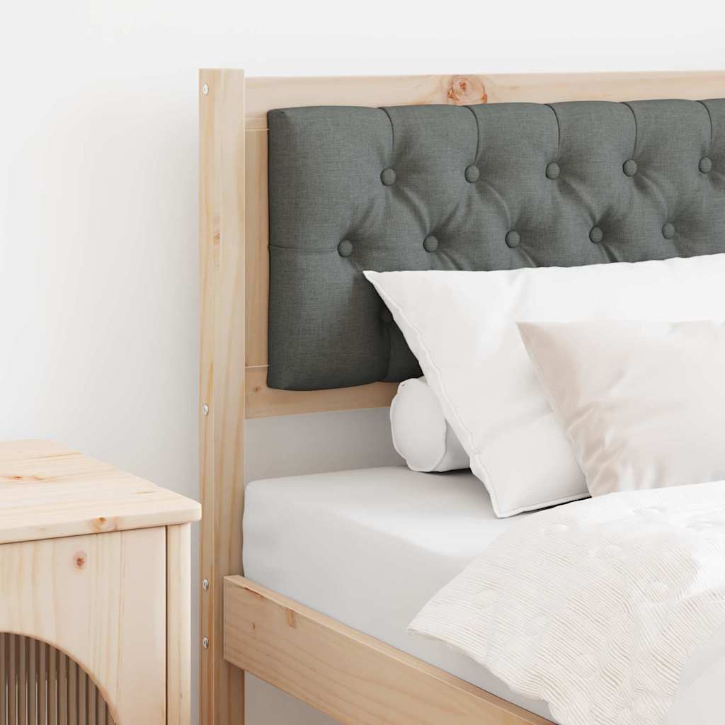 vidaXL Kopfteil Sonstiges Braun und Dunkelgrau 80 cm Massivholz Kiefer