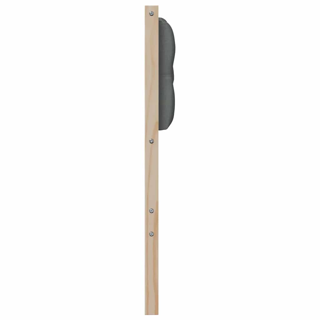 vidaXL Kopfteil Sonstiges Braun und Dunkelgrau 80 cm Massivholz Kiefer