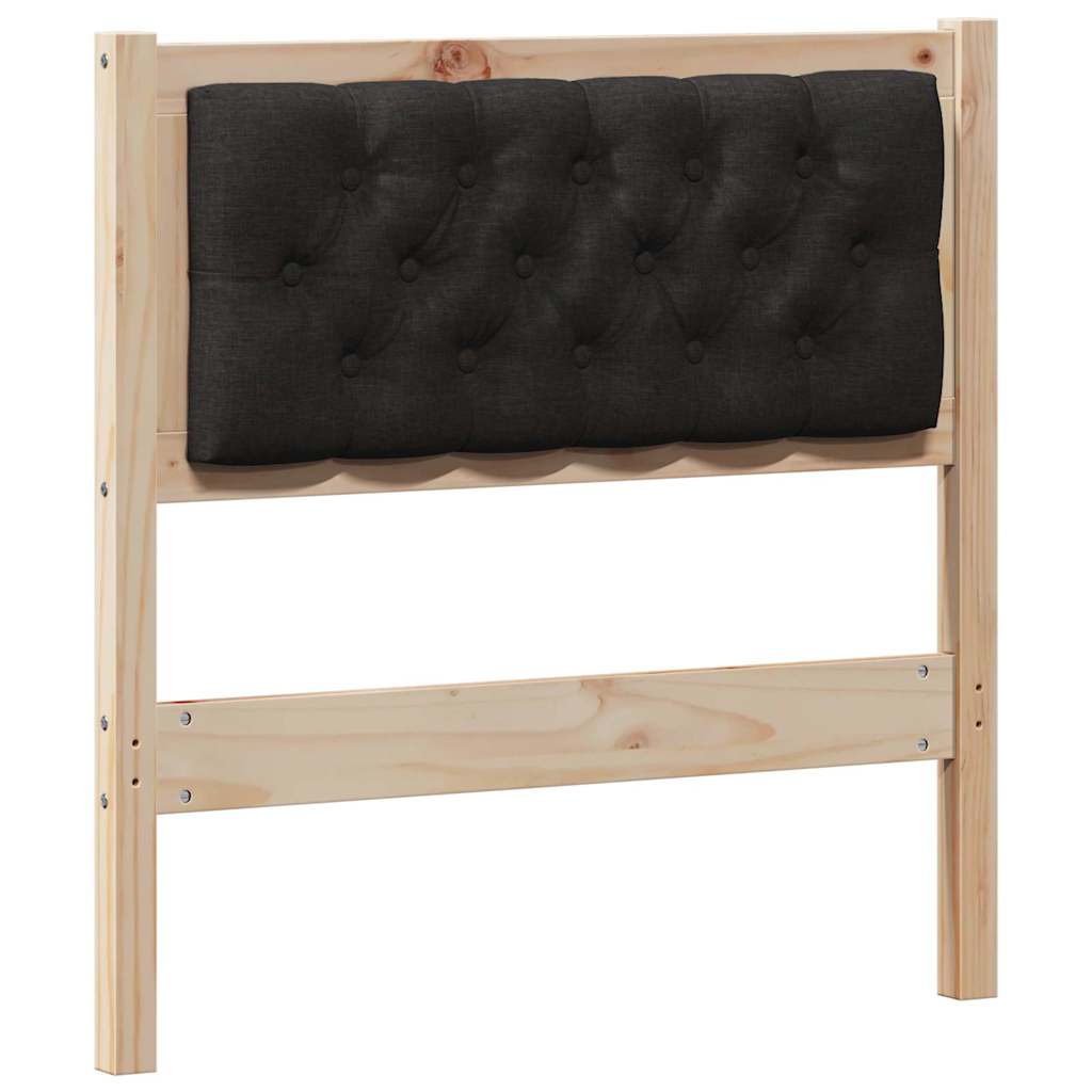 vidaXL Kopfteil Sonstiges Braun und Schwarz 80 cm Massivholz Kiefer