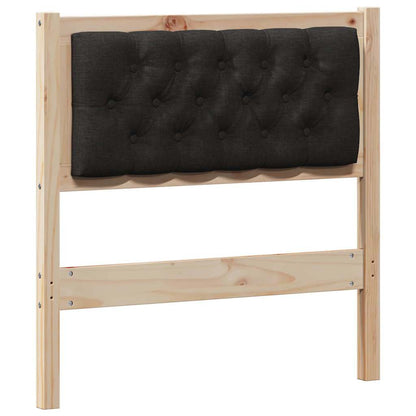 vidaXL Kopfteil Sonstiges Braun und Schwarz 80 cm Massivholz Kiefer