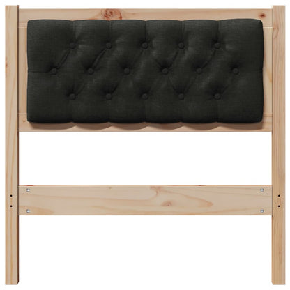 vidaXL Kopfteil Sonstiges Braun und Schwarz 80 cm Massivholz Kiefer