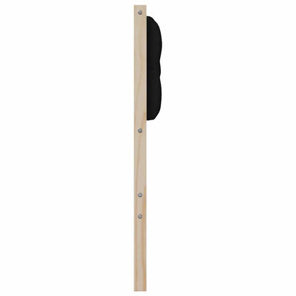 vidaXL Kopfteil Sonstiges Braun und Schwarz 80 cm Massivholz Kiefer