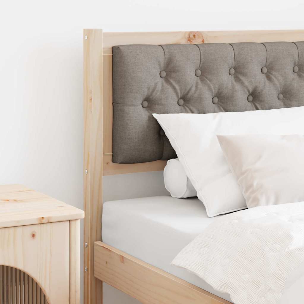 vidaXL Kopfteil Sonstiges Braun und Taupe 80 cm Massivholz Kiefer