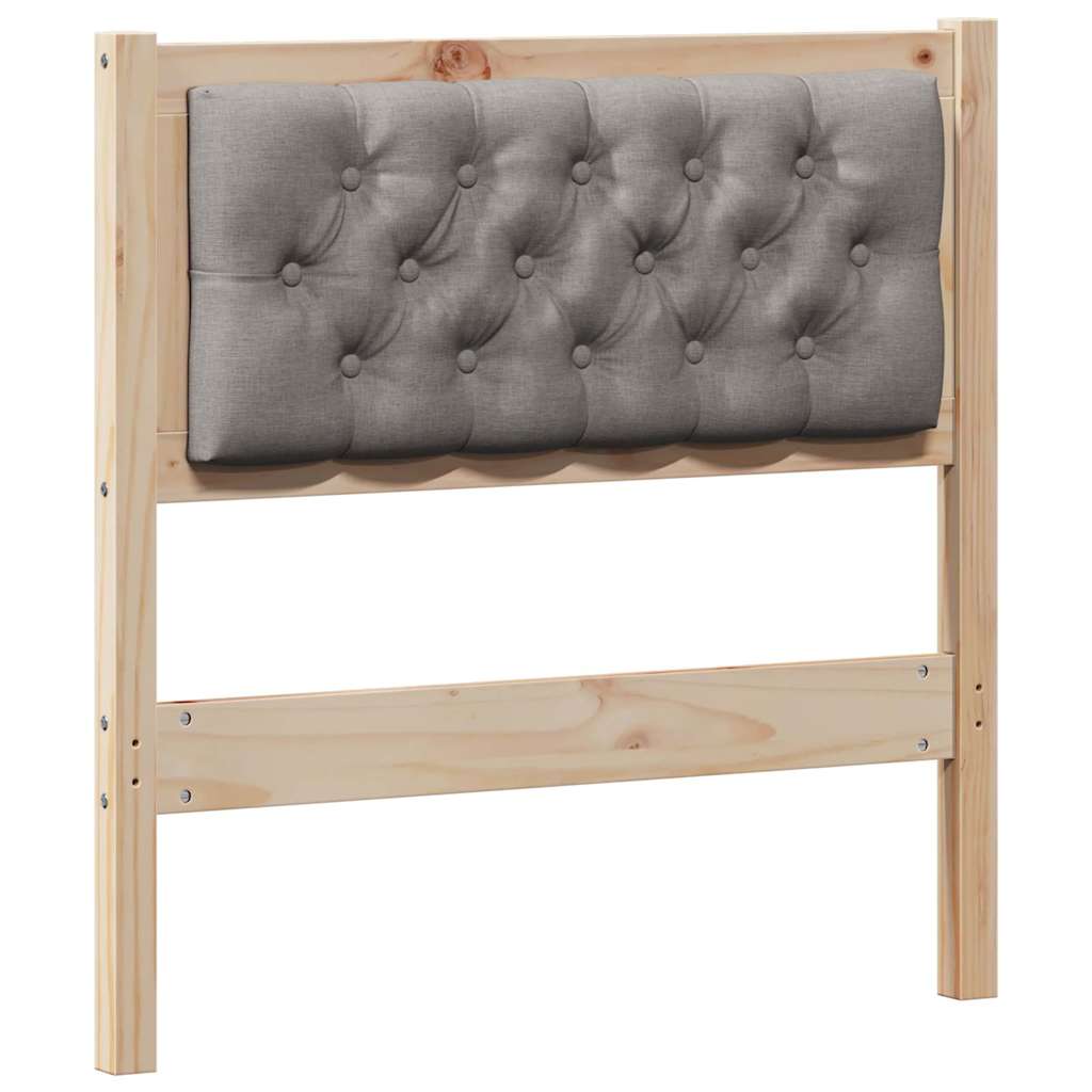vidaXL Kopfteil Sonstiges Braun und Taupe 80 cm Massivholz Kiefer