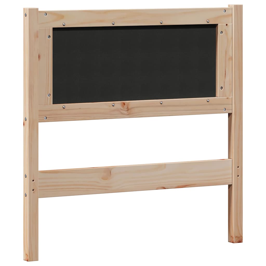 vidaXL Kopfteil Sonstiges Braun und Taupe 80 cm Massivholz Kiefer