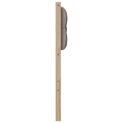 vidaXL Kopfteil Sonstiges Braun und Taupe 80 cm Massivholz Kiefer