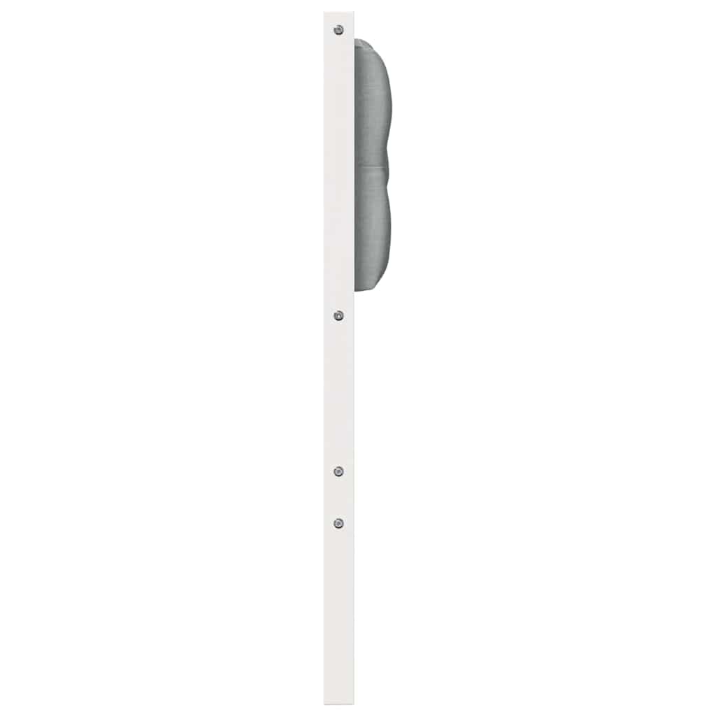 vidaXL Kopfteil Sonstiges Weiß und Hellgrau 80 cm Massivholz Kiefer