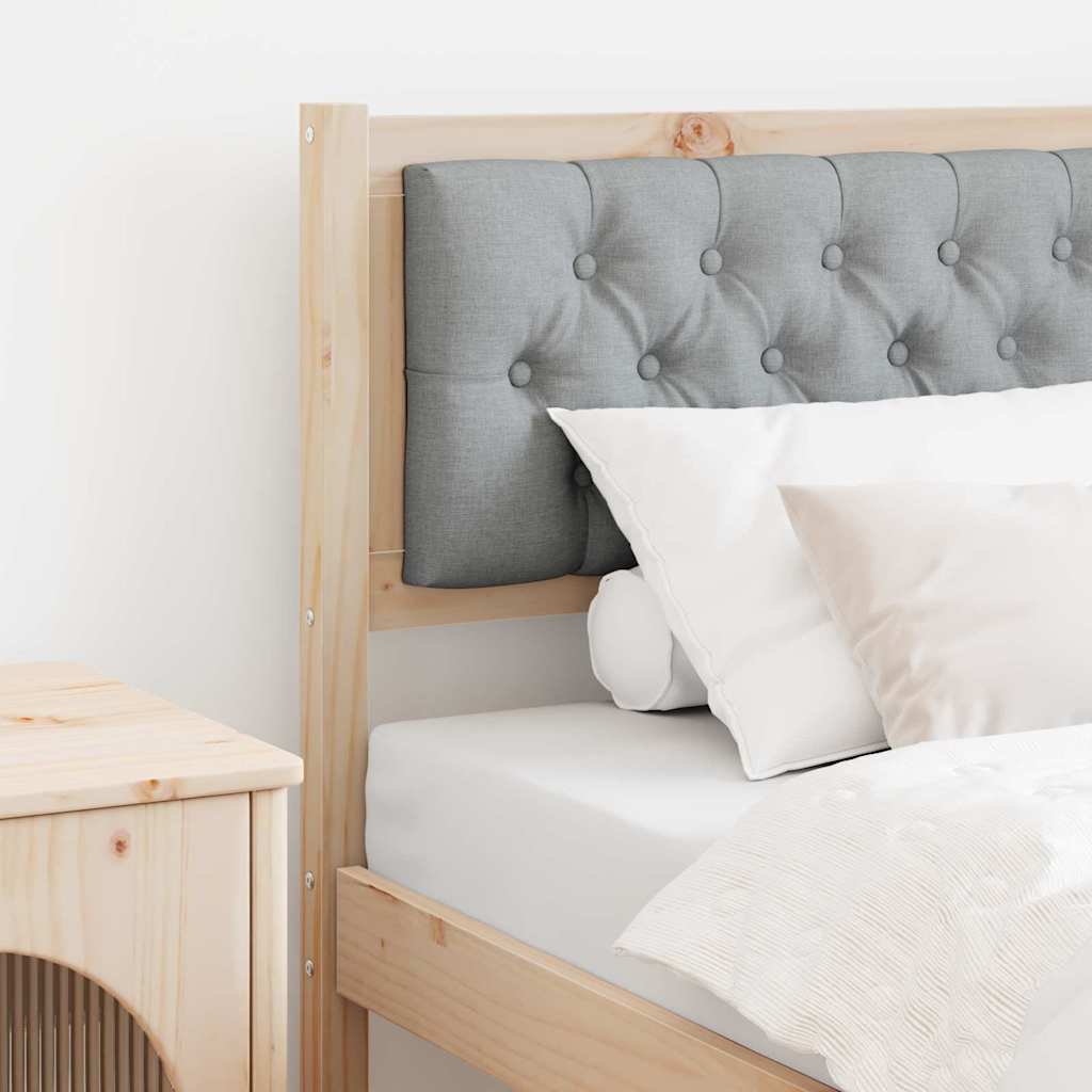vidaXL Kopfteil Sonstiges Braun und hellgrau 75 cm Massivholz Kiefer