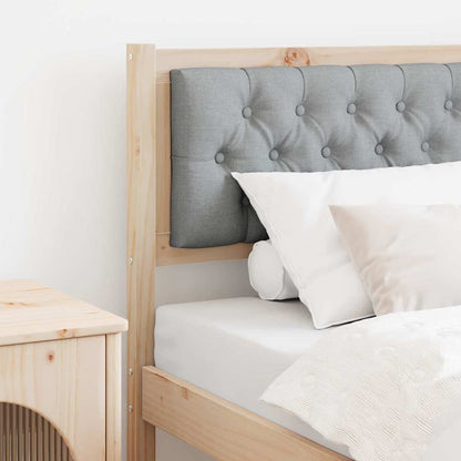 vidaXL Kopfteil Sonstiges Braun und hellgrau 75 cm Massivholz Kiefer