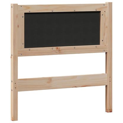 vidaXL Kopfteil Sonstiges Braun und Dunkelgrau 75 cm Massivholz Kiefer