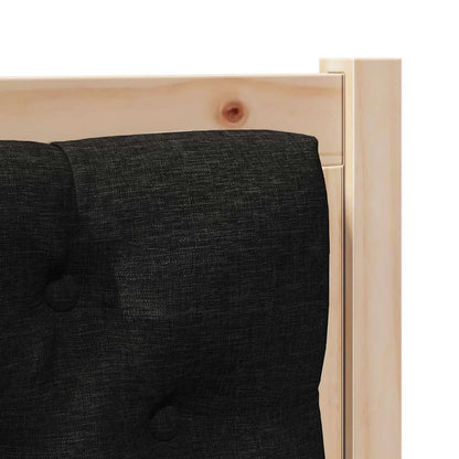 vidaXL Kopfteil Sonstiges Braun und Schwarz 75 cm Massivholz Kiefer