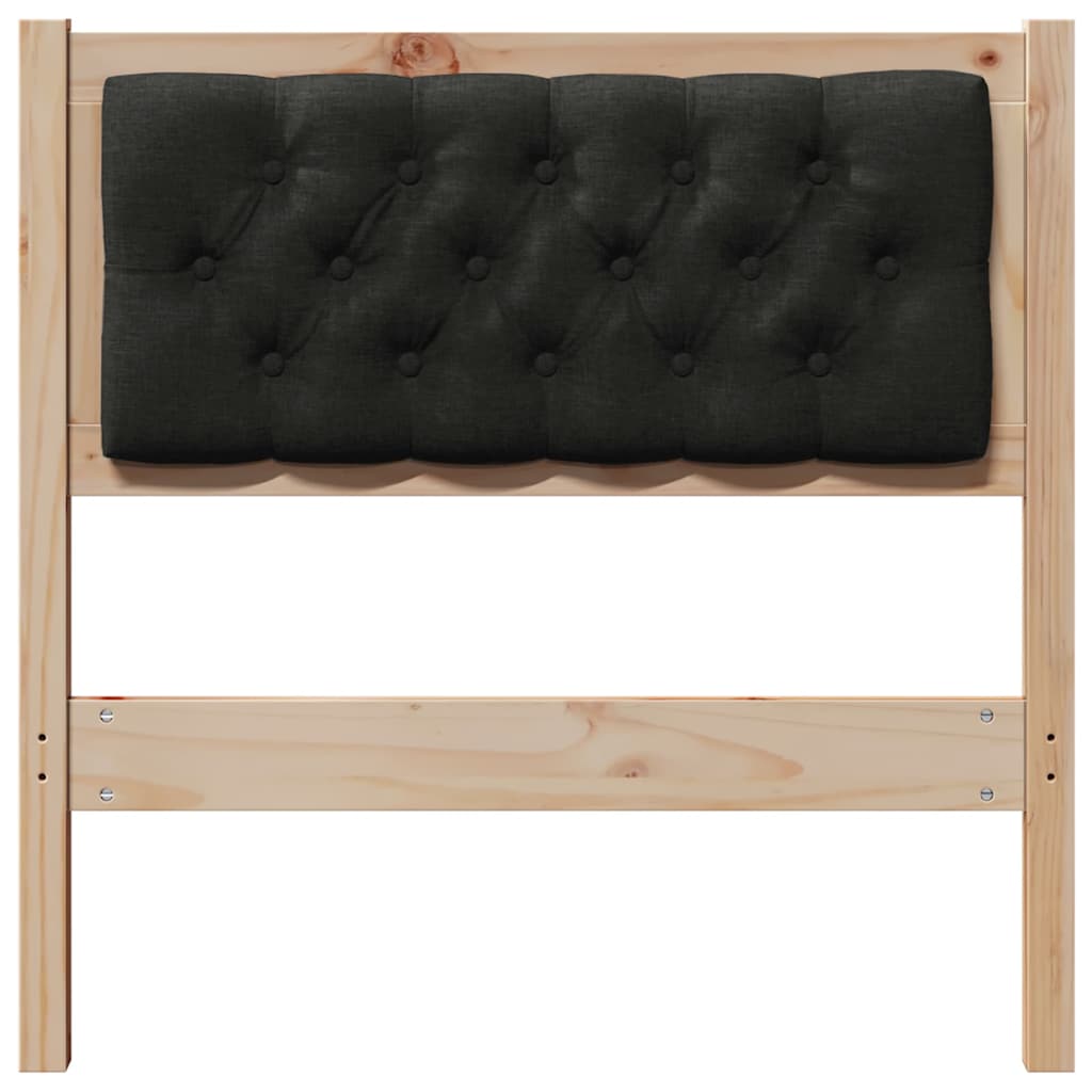 vidaXL Kopfteil Sonstiges Braun und Schwarz 75 cm Massivholz Kiefer