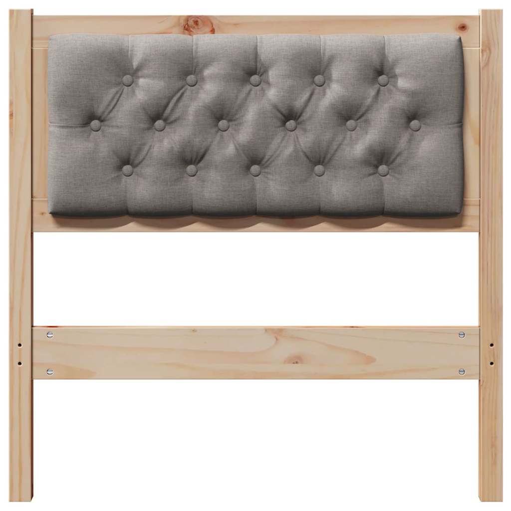 vidaXL Kopfteil Sonstiges Braun und Taupe 75 cm Massivholz Kiefer