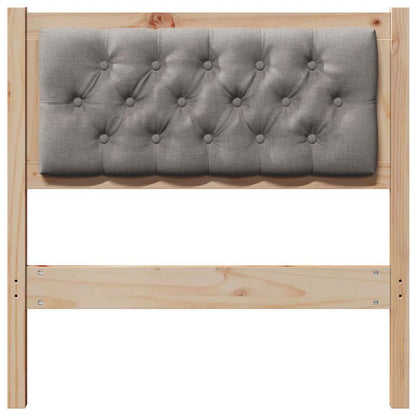 vidaXL Kopfteil Sonstiges Braun und Taupe 75 cm Massivholz Kiefer