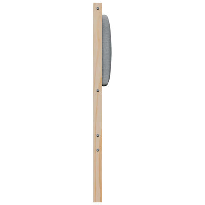 vidaXL Gepolstertes Kopfteil Braun 200 cm Massives Kiefernholz