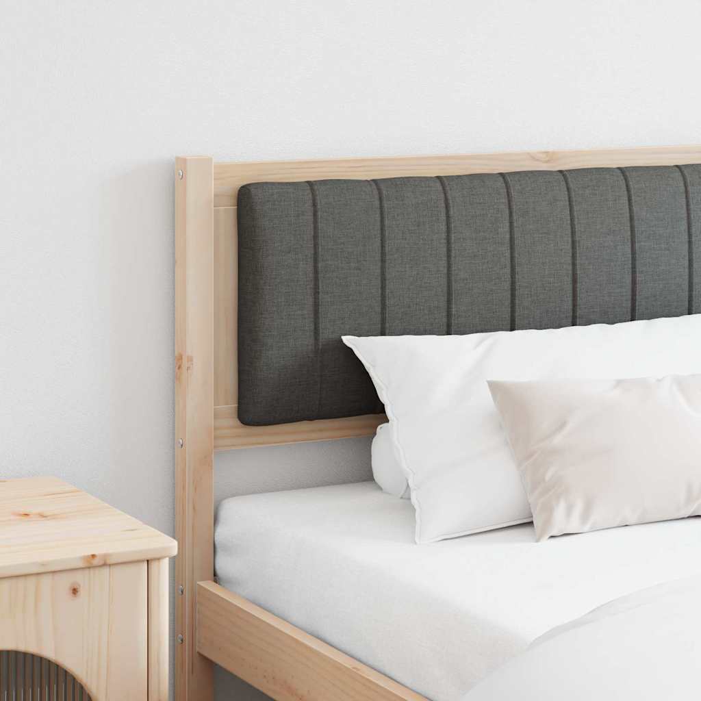 vidaXL Gepolstertes Kopfteil Braun 200 cm Massives Kiefernholz