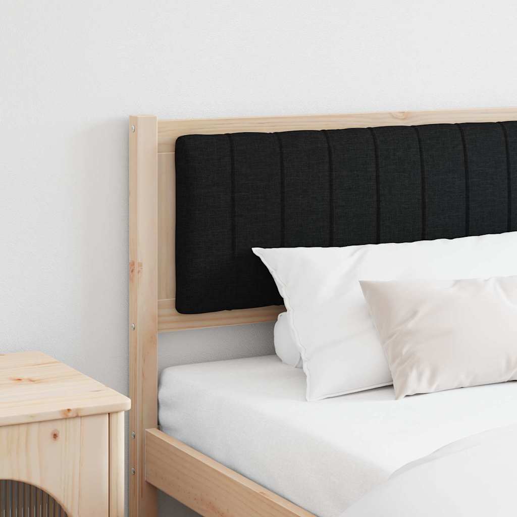 vidaXL Gepolstertes Kopfteil Braun 200 cm Massives Kiefernholz