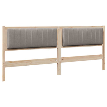 vidaXL Gepolstertes Kopfteil Braun 200 cm Massives Kiefernholz