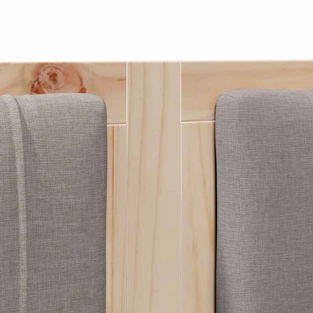 vidaXL Tête de lit rembourrée Marron 180 cm Bois de pin massif