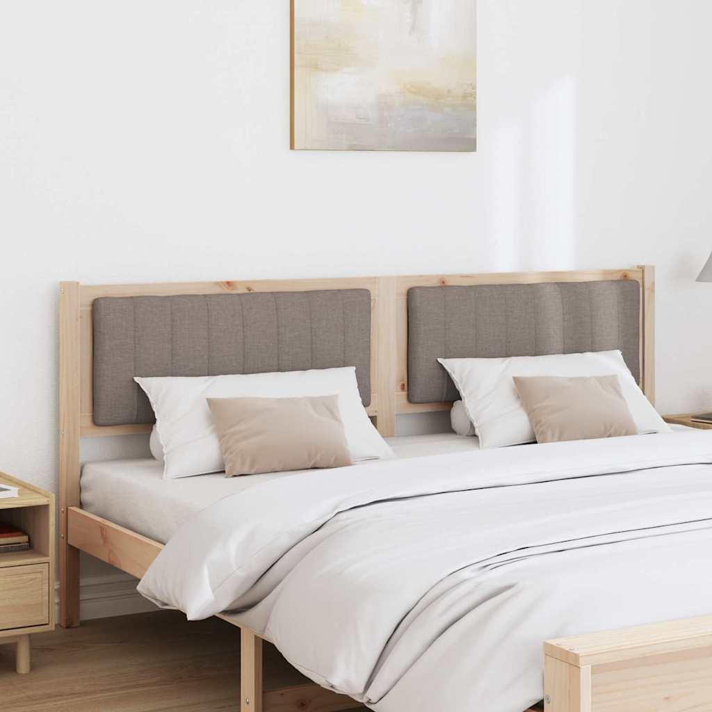vidaXL Tête de lit rembourrée Marron 180 cm Bois de pin massif