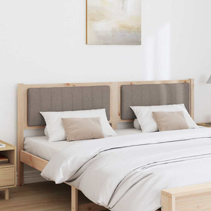 vidaXL Tête de lit rembourrée Marron 180 cm Bois de pin massif