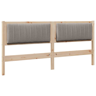 vidaXL Tête de lit rembourrée Marron 180 cm Bois de pin massif