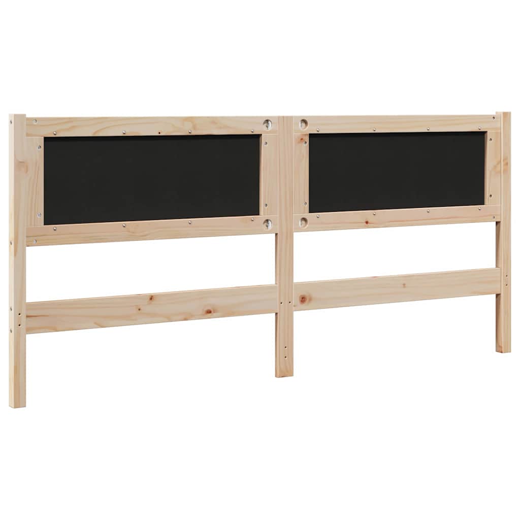 vidaXL Tête de lit rembourrée Marron 180 cm Bois de pin massif