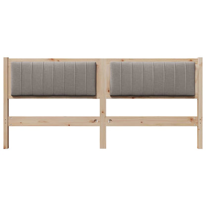 vidaXL Tête de lit rembourrée Marron 180 cm Bois de pin massif