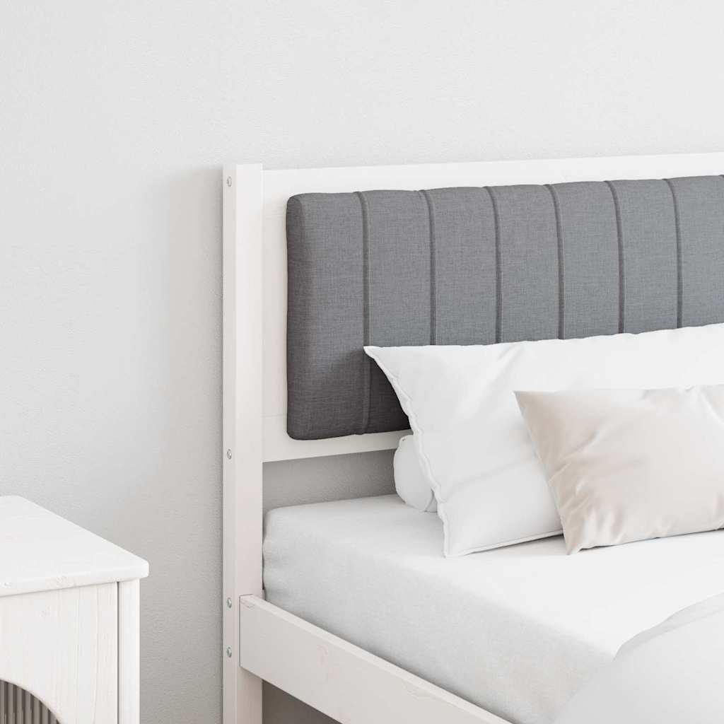 vidaXL Tête de lit rembourrée Blanc 180 cm Pin massif