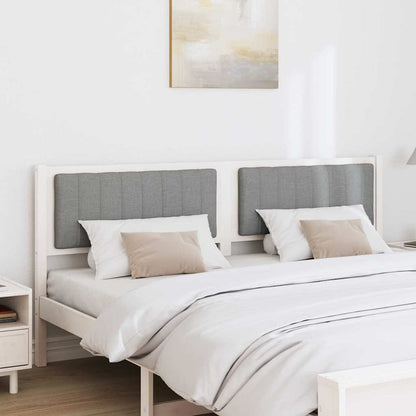 vidaXL Tête de lit rembourrée Blanc 180 cm Pin massif