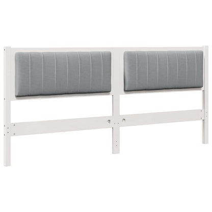 vidaXL Tête de lit rembourrée Blanc 180 cm Pin massif