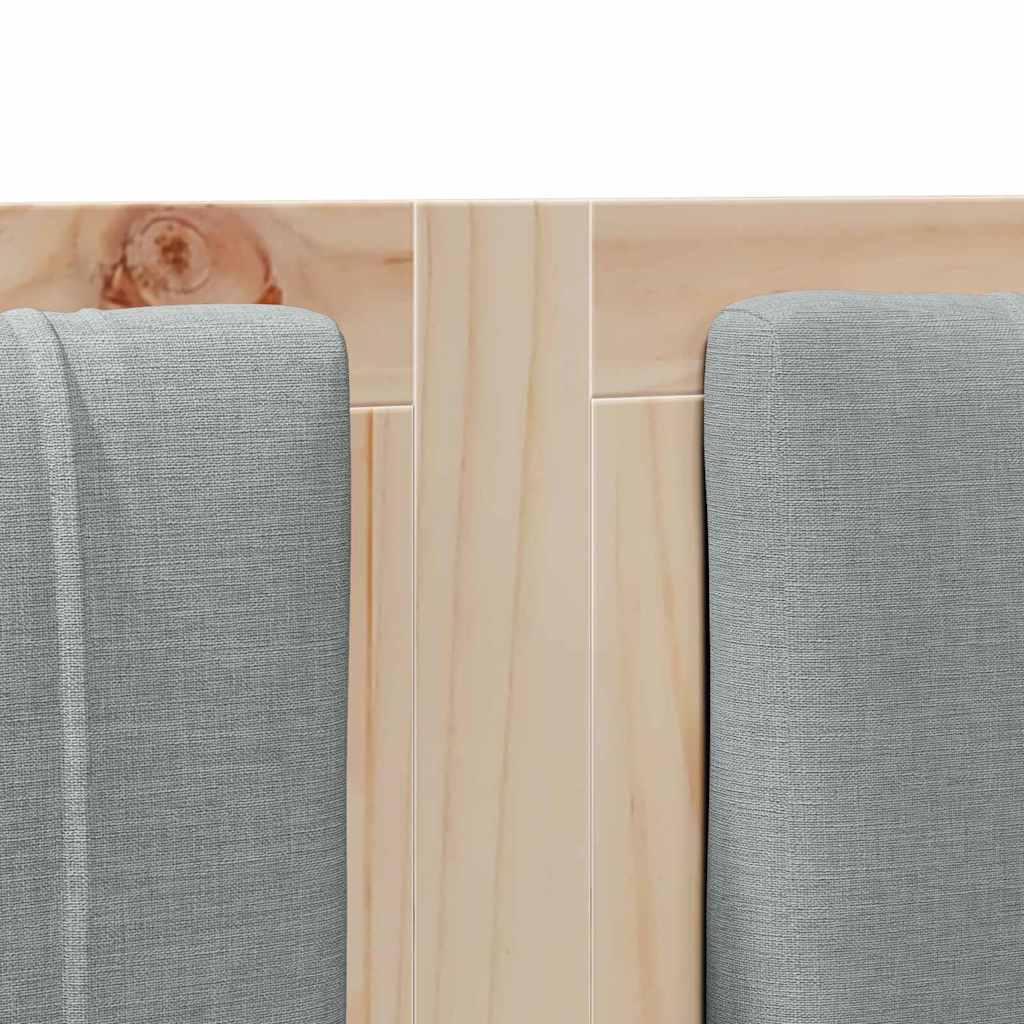 vidaXL Tête de lit rembourrée marron 160 cm Bois de pin massif