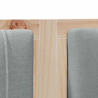 vidaXL Tête de lit rembourrée marron 160 cm Bois de pin massif