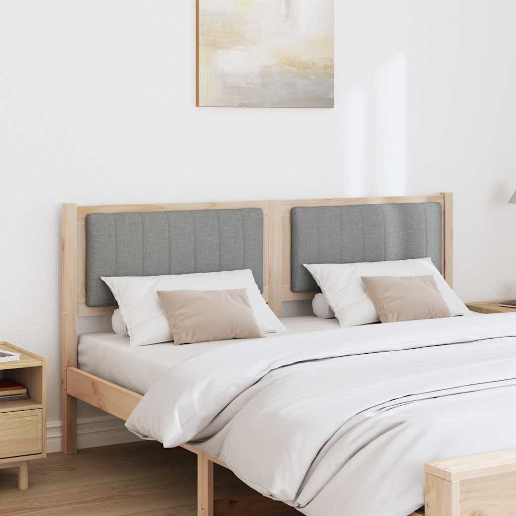 vidaXL Tête de lit rembourrée marron 160 cm Bois de pin massif