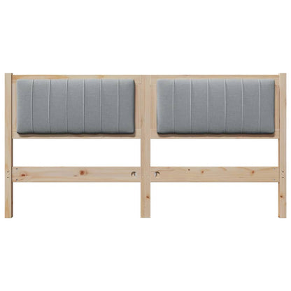 vidaXL Tête de lit rembourrée marron 160 cm Bois de pin massif