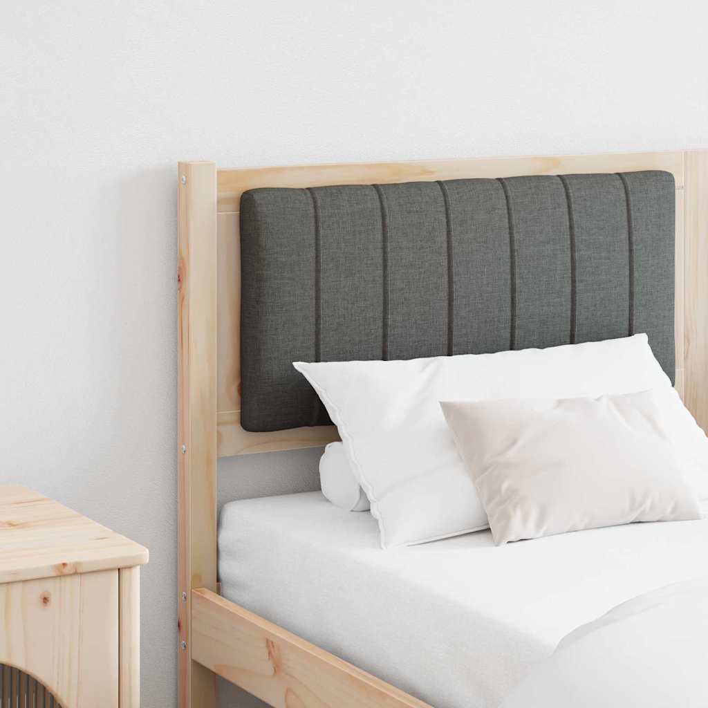 vidaXL Tête de lit capitonnée marron 160 cm Bois de pin massif