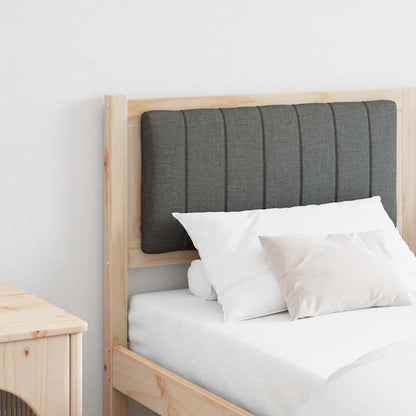 vidaXL Tête de lit capitonnée marron 160 cm Bois de pin massif