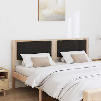 vidaXL Tête de lit rembourrée Marron 160 cm Bois de pin massif