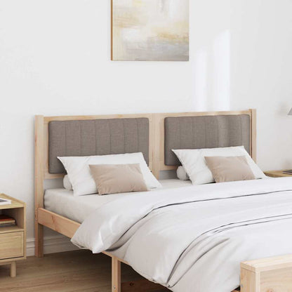 vidaXL Gepolstertes Kopfteil Braun 160 cm Massives Kiefernholz