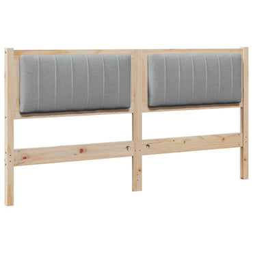 vidaXL Gepolstertes Kopfteil Braun 150 cm Massives Kiefernholz