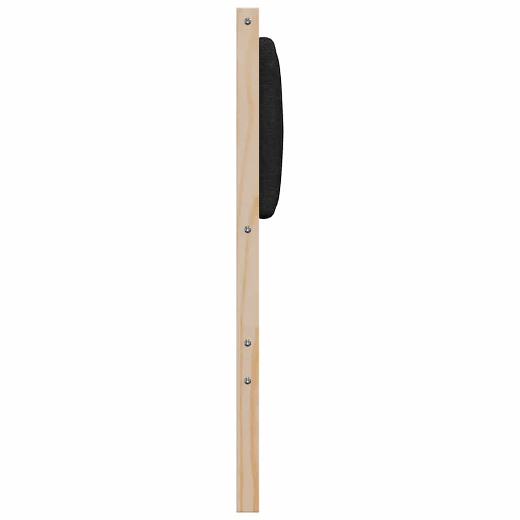 vidaXL Gepolstertes Kopfteil Braun 140 cm Massives Kiefernholz