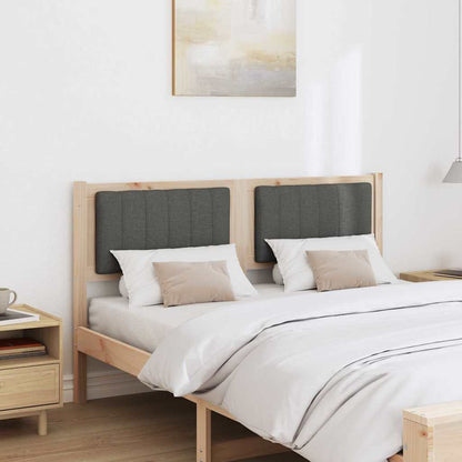 Gepolstertes Kopfteil Braun 135 cm Massives Kiefernholz