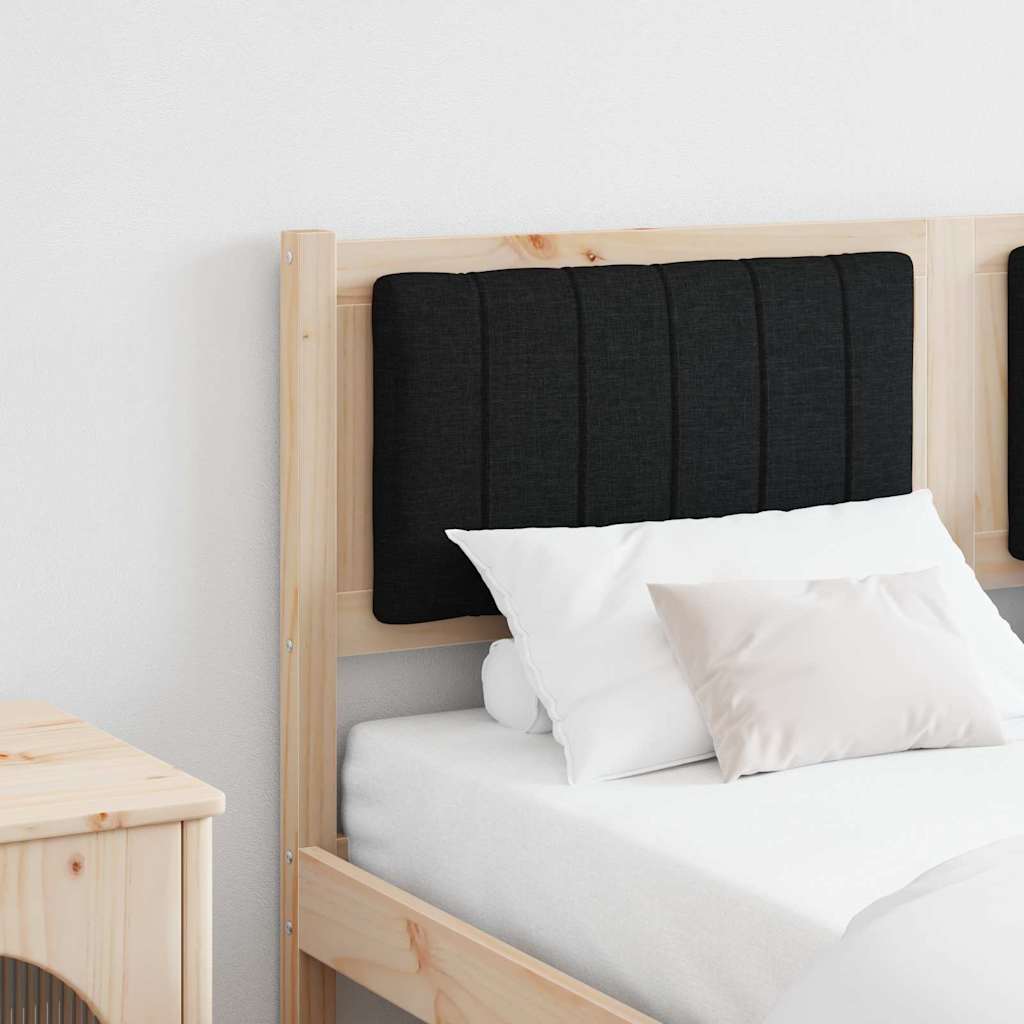vidaXL Gepolstertes Kopfteil Braun 135 cm Massives Kiefernholz