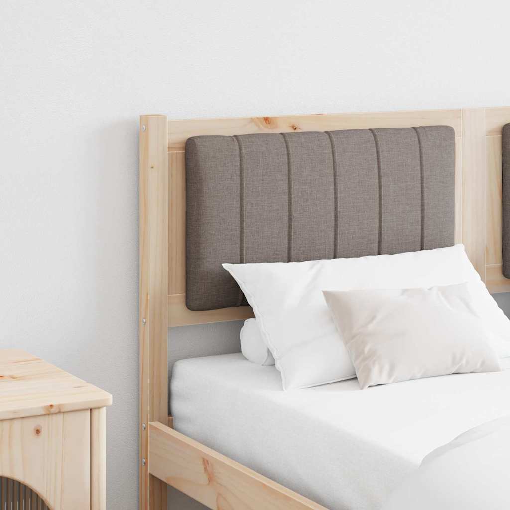 vidaXL Gepolstertes Kopfteil Braun 135 cm Massives Kiefernholz