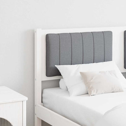 vidaXL Gepolstertes Kopfteil Weiß 135 cm Massives Kiefernholz