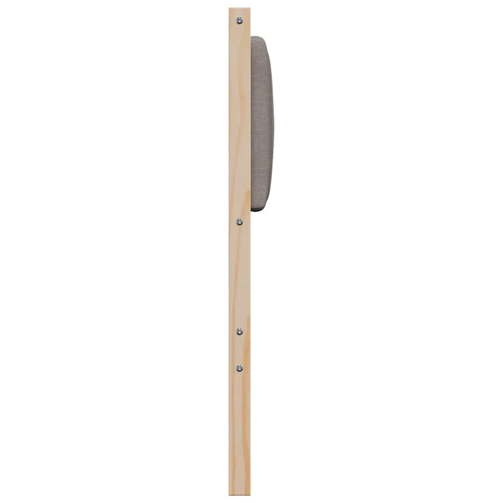 vidaXL Gepolstertes Kopfteil Braun 120 cm Massives Kiefernholz