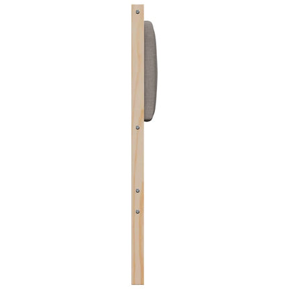 vidaXL Gepolstertes Kopfteil Braun 120 cm Massives Kiefernholz