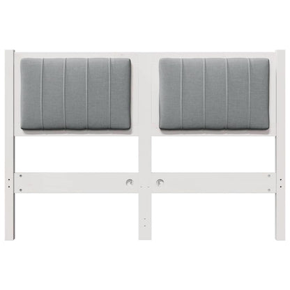 Gepolstertes Kopfteil Weiß 120 cm Massives Kiefernholz
