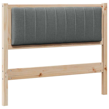 vidaXL Gepolstertes Kopfteil Braun 100 cm Massives Kiefernholz